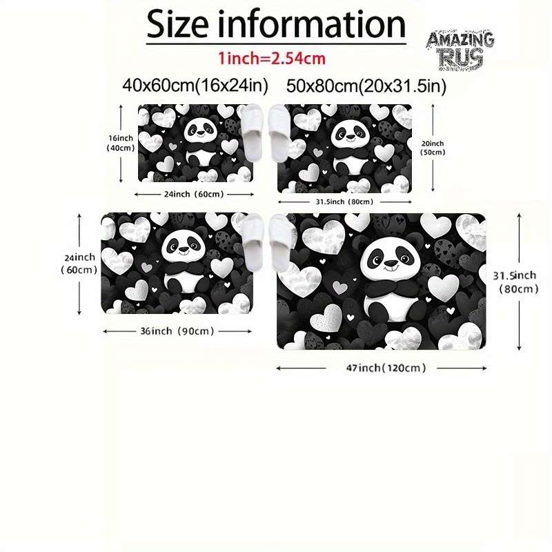 1Pc Black 19.69x31.49inch 50x80cm Floor Mat