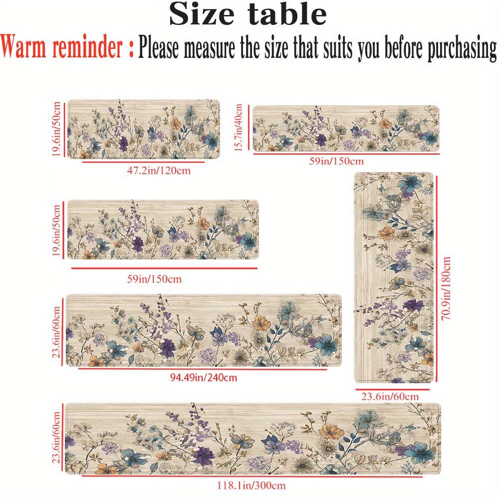 1Pc 20x59inch 50x150cm Floor Mat