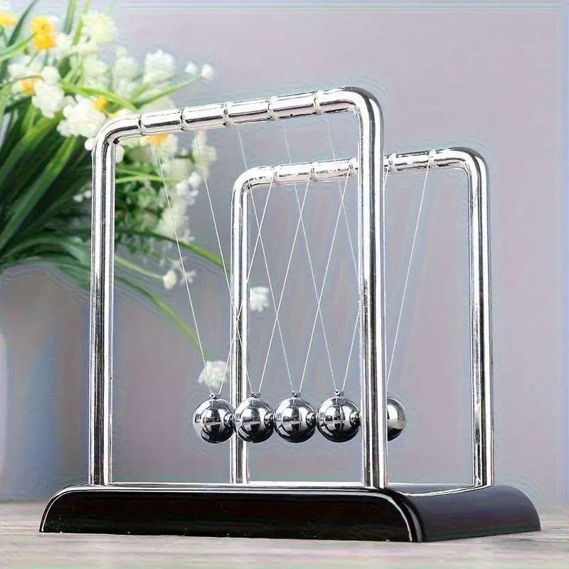 5 Ball Newton Cradle Metal And Abs Plastic Desktop Decoration