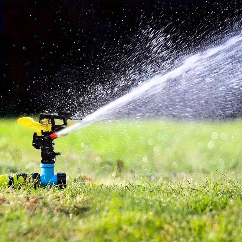 3Pcs Heavy Duty Rotating Lawn Sprinkler With Adjustable Spray