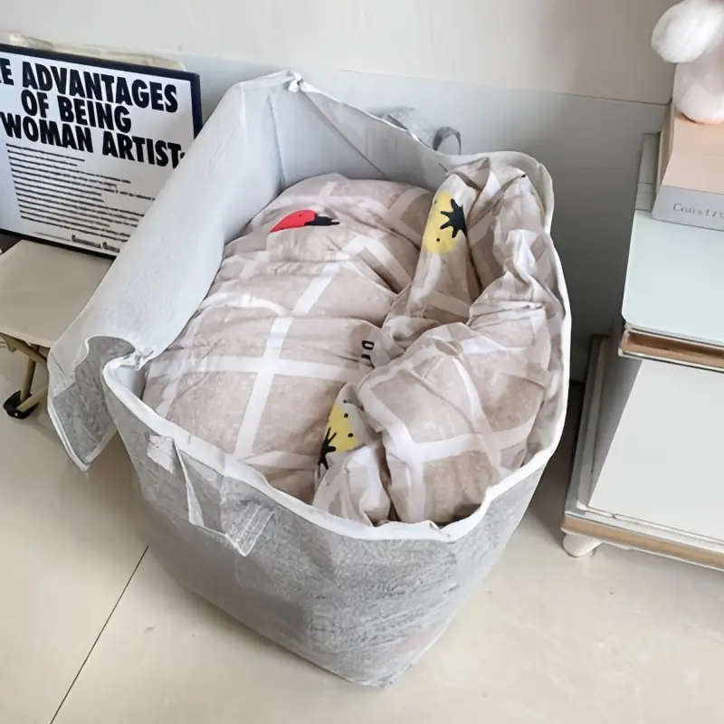 Collapsible Zippered Storage Bag - Durable, washable storage bag