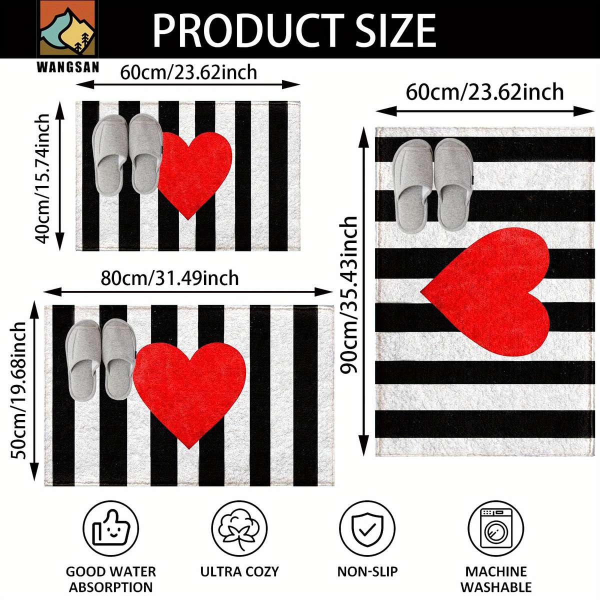 60x40cm 23.6x15.7inch Floor Mat