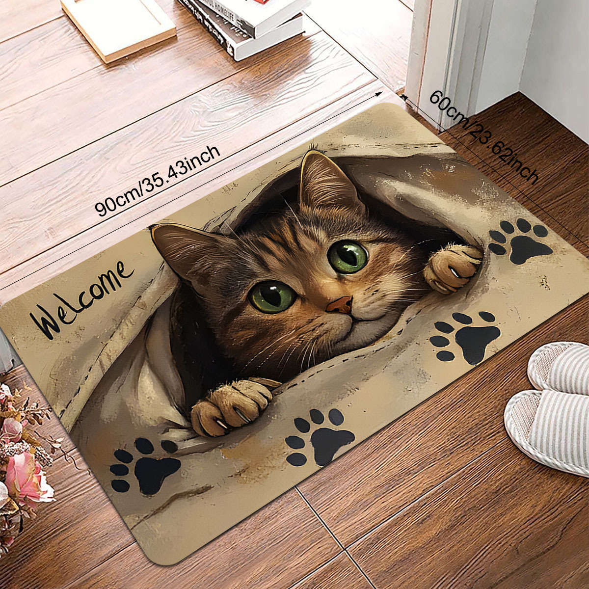 1Pc 60x90cm 23.62x35.43inch Floor Mat