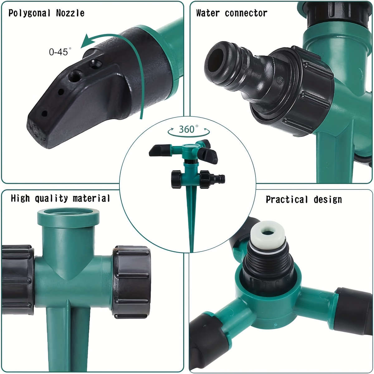 4Pcs Rotating Lawn Sprinklers