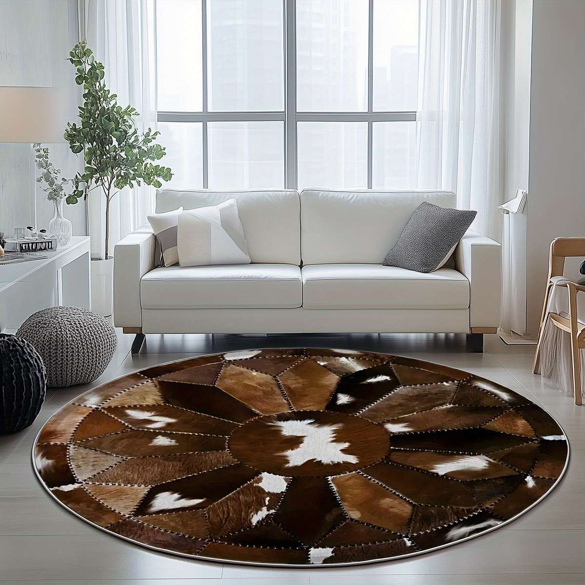 1Pc 31x31inch 80x80cm Floor Mat