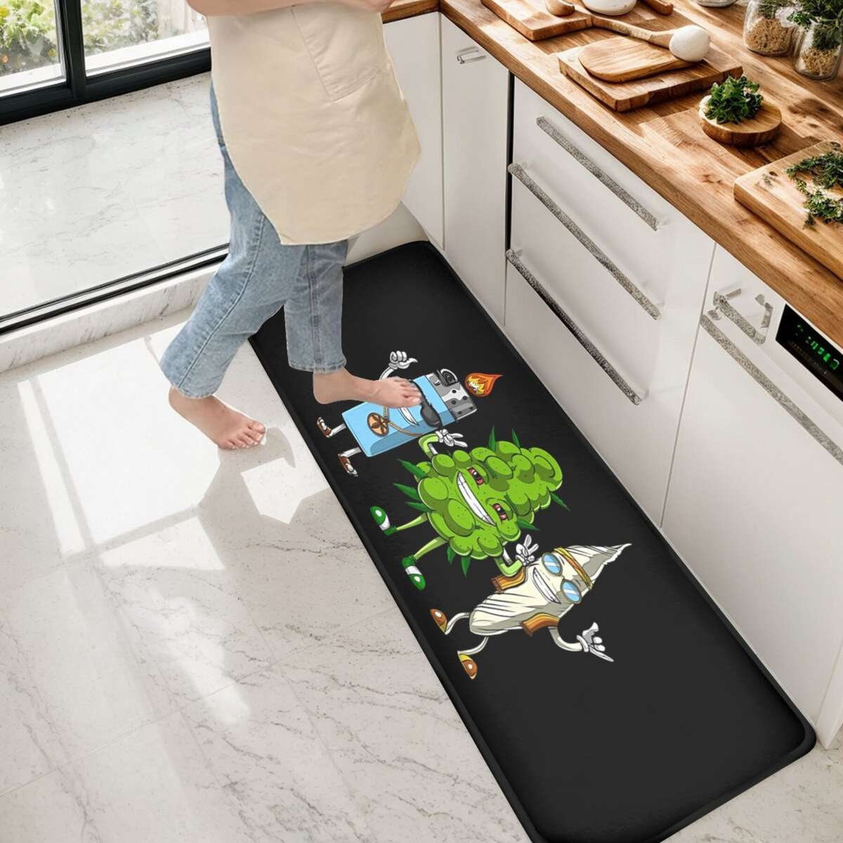 1Pc Art 40x120cm Floor Mat