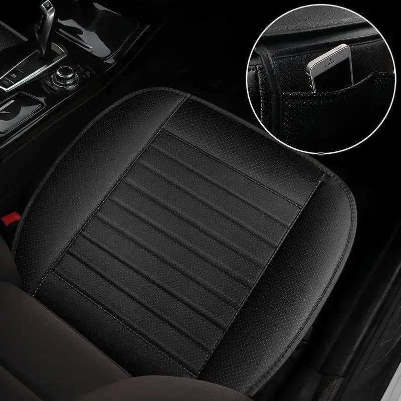 2 Pieces Universal Breathable Faux Leather Car Seat Covers