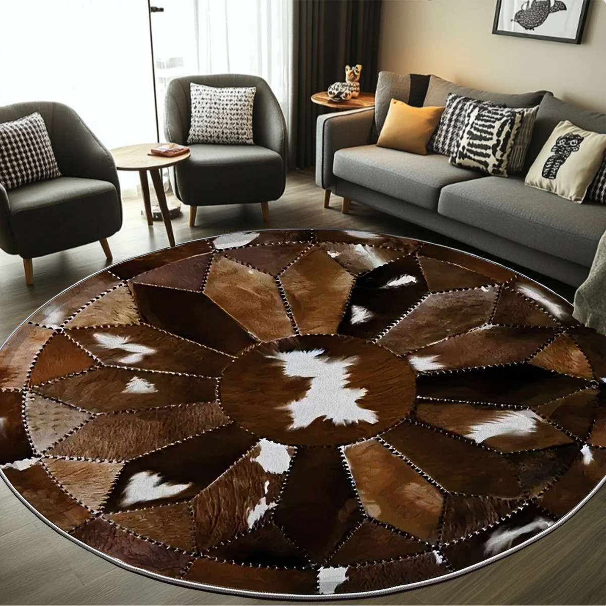 1Pc 31x31inch 80x80cm Floor Mat