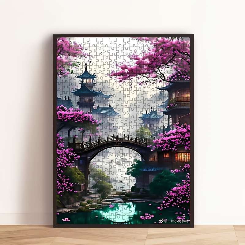 1000pcs Traditional Chinese Architecture Jigsaw Puzzle Large 50.04x70.1 cm High-Qu