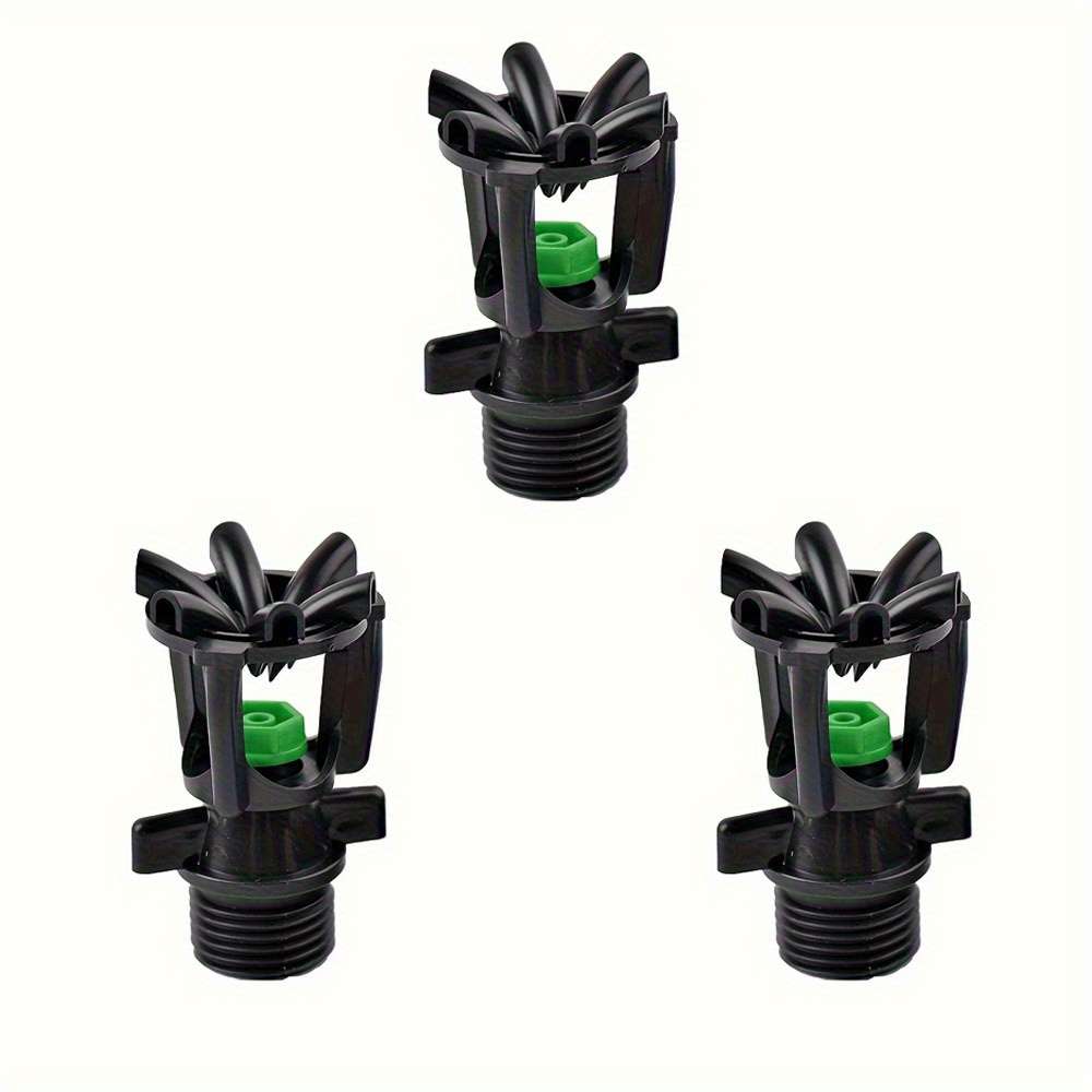 3Pcs Abs Garden Sprinkler Nozzle Rotating Spray