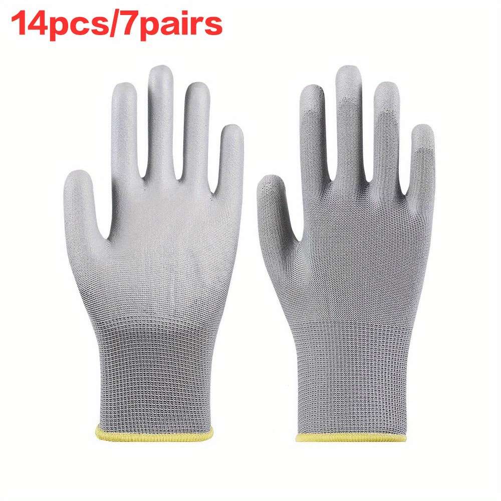 7 Pairs Black Size XL Multi Purpose Work Gloves