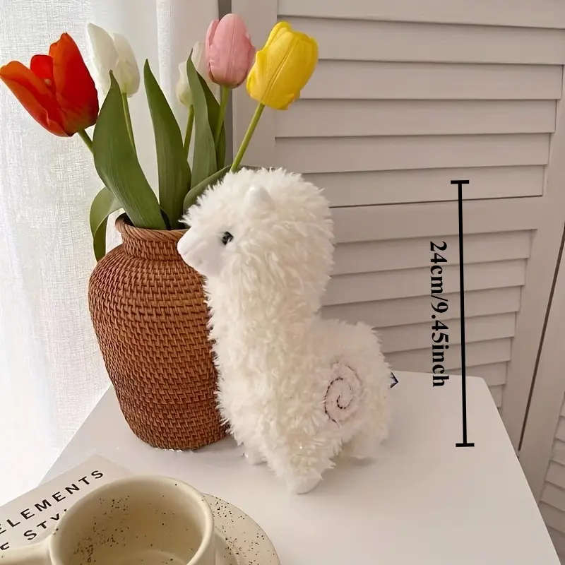 Large Plush Cat Toy White
