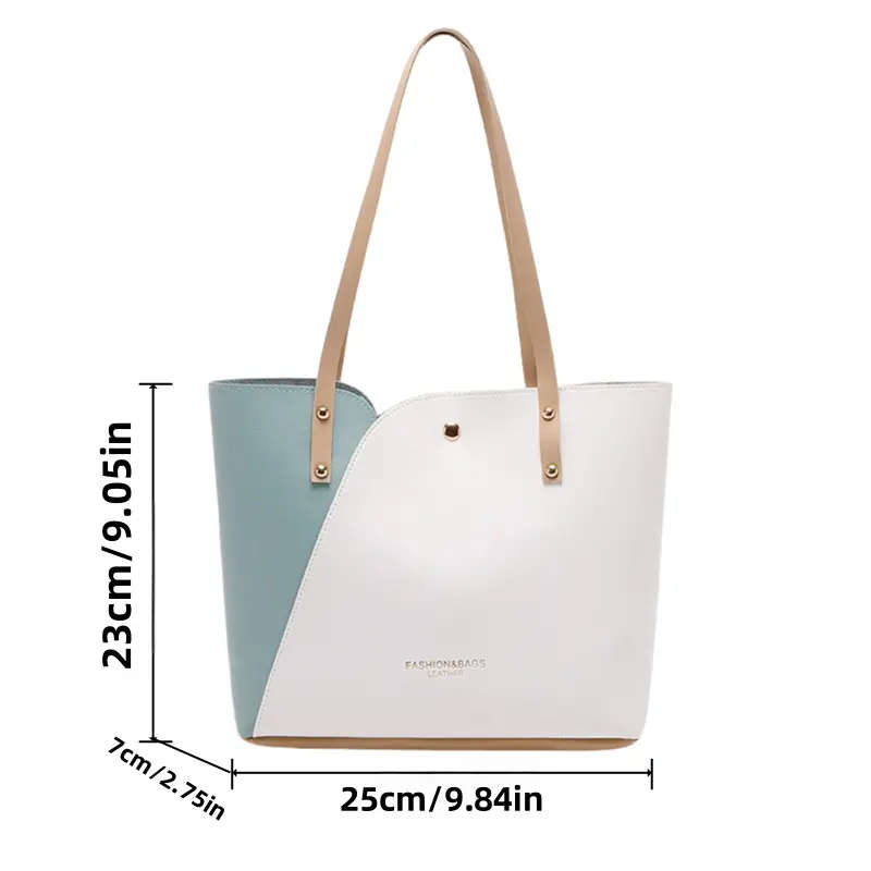 Fashionable Versatile Tote Bag - Bohemian Style Handbag, PU Material