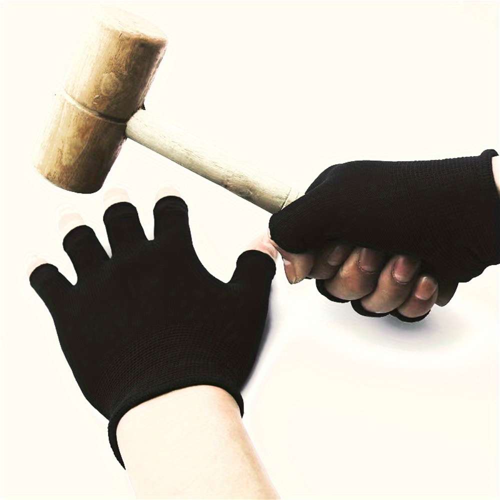 1Pair Black Multi Purpose Work Gloves