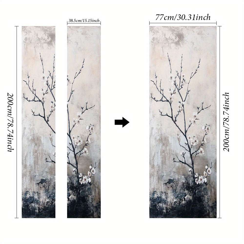 1Pc 76.96x199.9cm Door Window Sticker