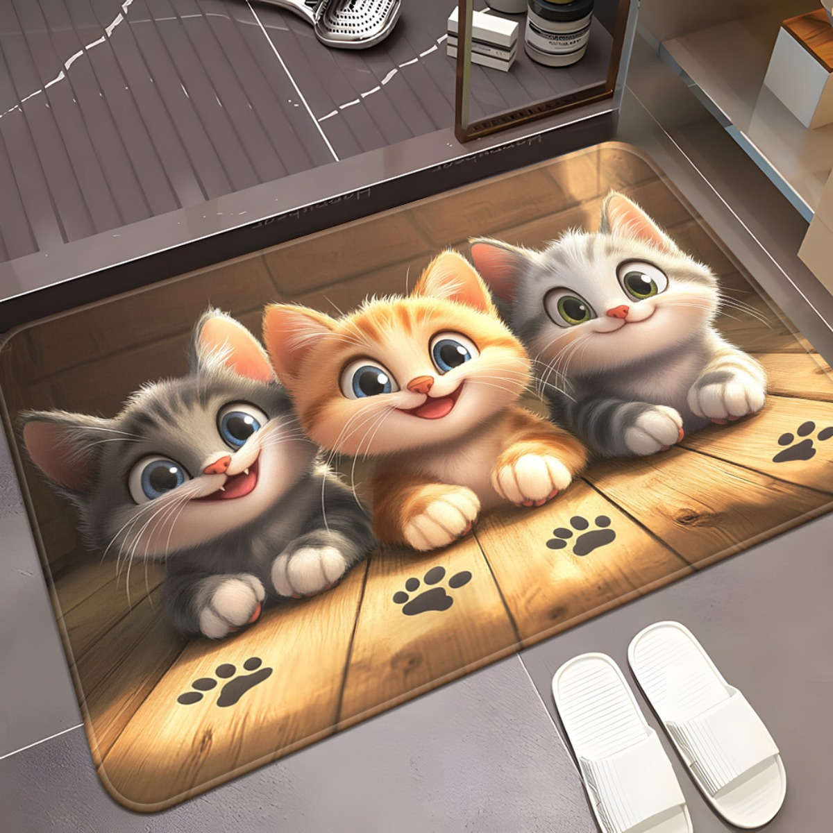 1Pc 15.75x23.62inch 40x60cm Floor Mat