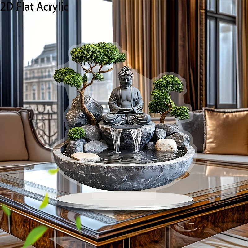 1pc 2D Flat One piece  acrylic desktop ornament elegant acrylic Guanyin