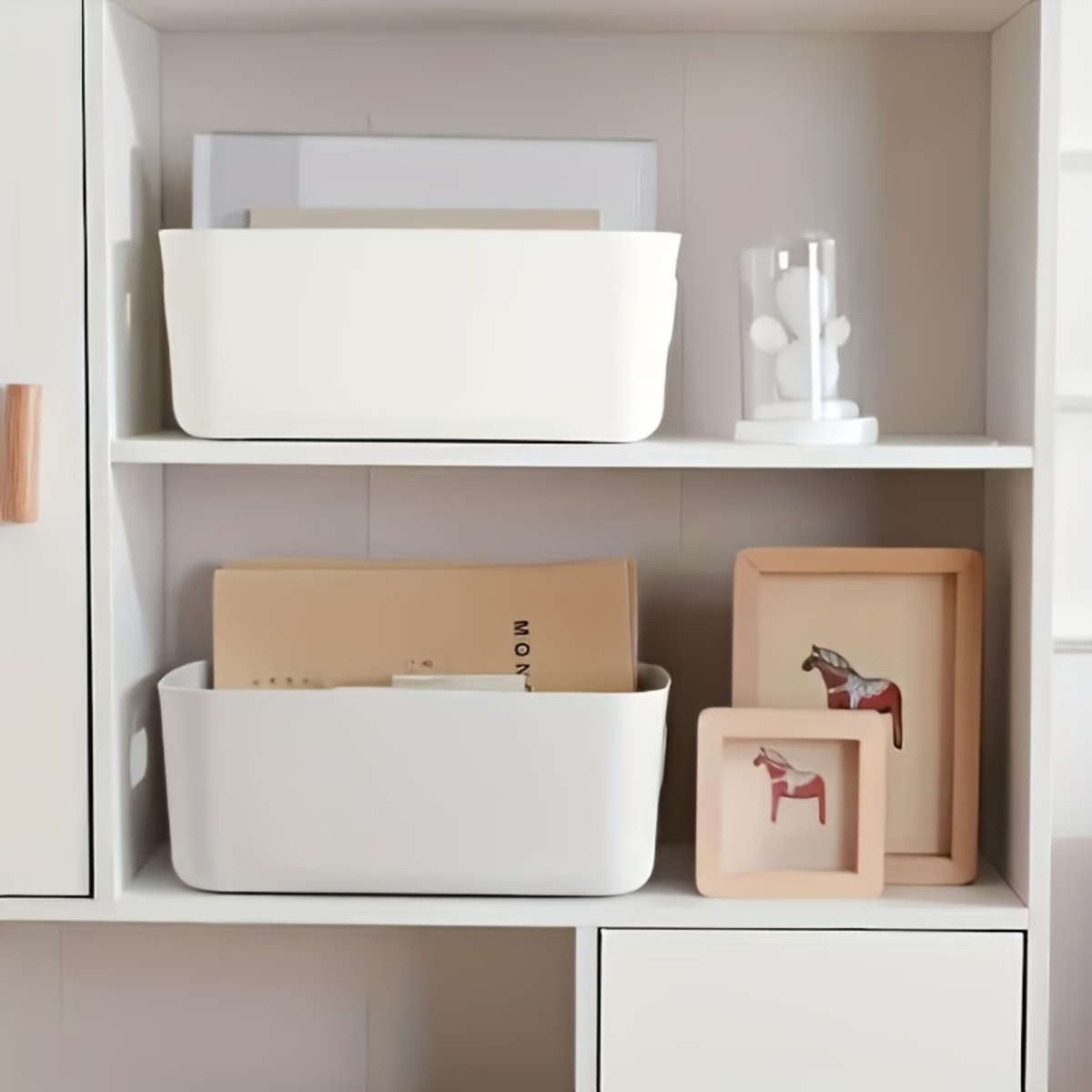 1-Pack Stackable Plastic Storage Bins