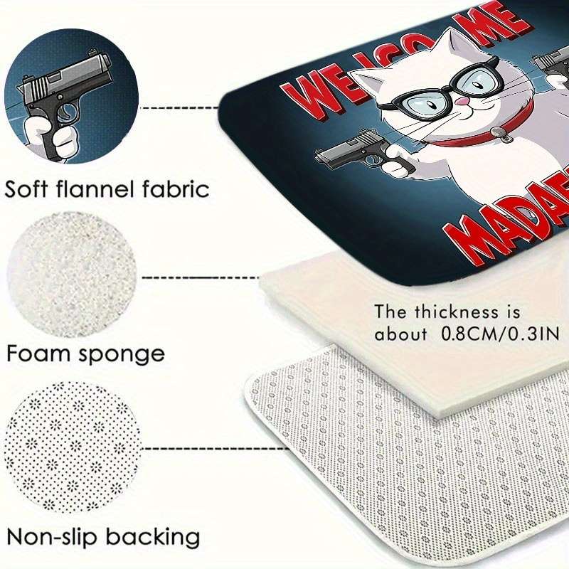 1Pc 15.7x23.62inch 40x60cm Floor Mat