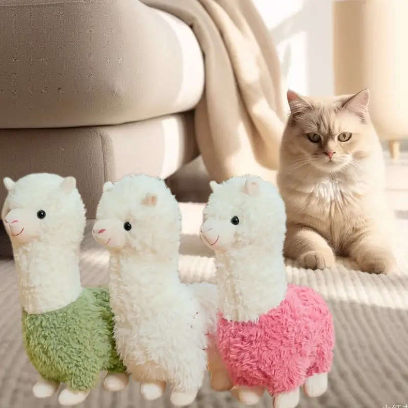 Large Plush Cat Toy White