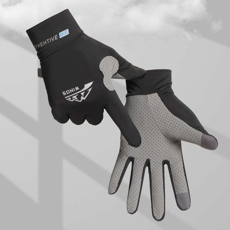 1 Pair White Size M Outdoor Sports Gloves