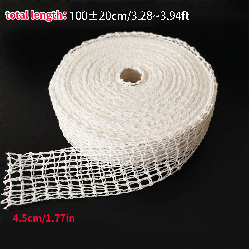 Multi-Layer Elastic Meat Mesh Roll Durable Sock Rope for Smoked Meat Preparation Cooking