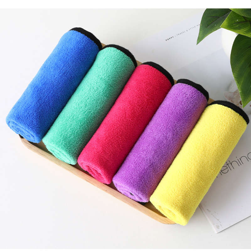 5pcs Super Absorbent Microfiber Dishcloths Non-Shedding Quick-Drying Multi-Purpose Cleaning