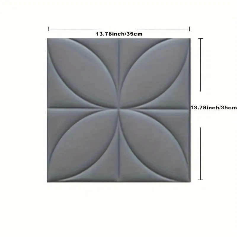 40-Piece 3D Foam Wall Tile Sticker Set