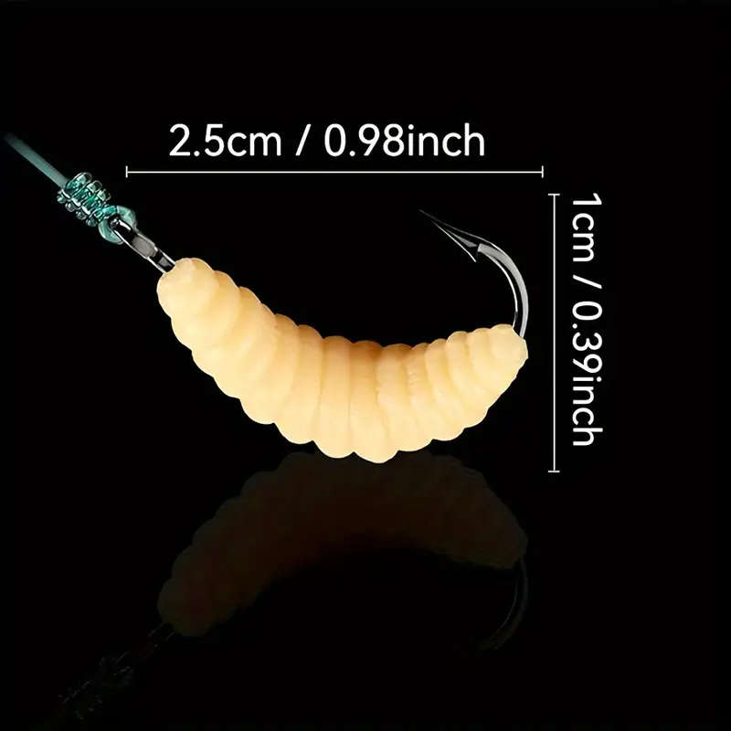 12 Piece Premium Rubber Worm Bait Set