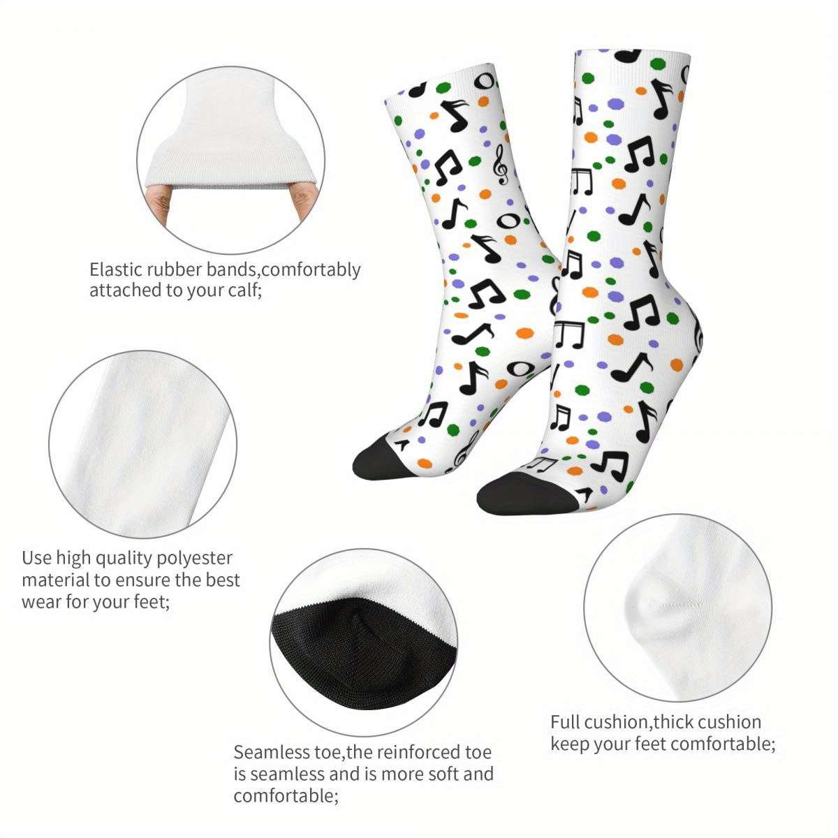 1 Pair Multicolor One Size Socks