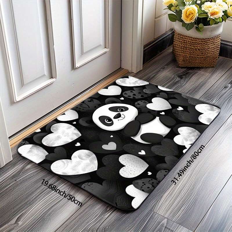 1Pc Black 19.69x31.49inch 50x80cm Floor Mat