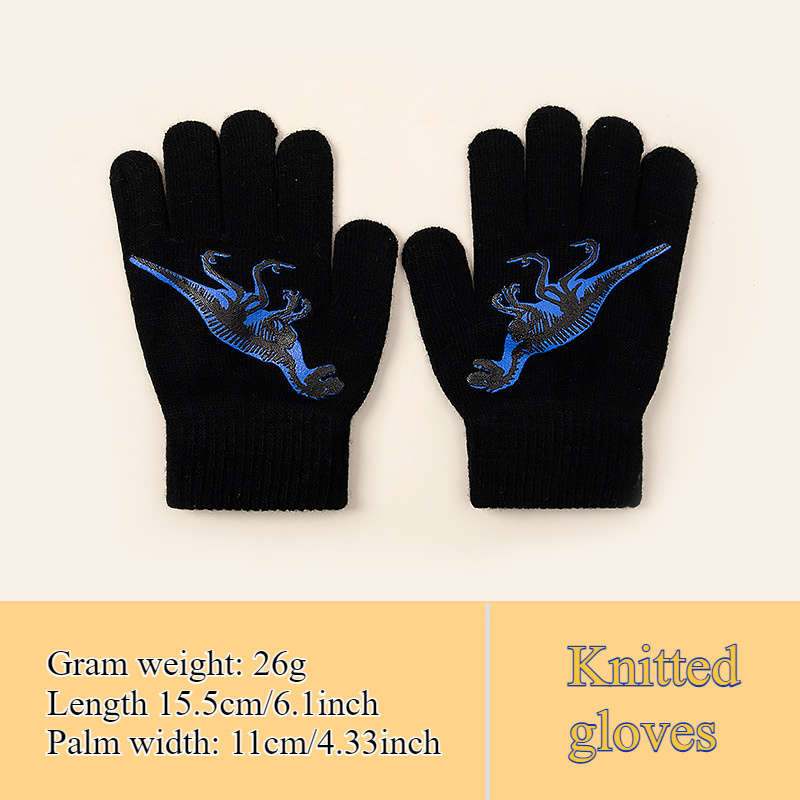 1 Pair Gray Cat Warm Gloves