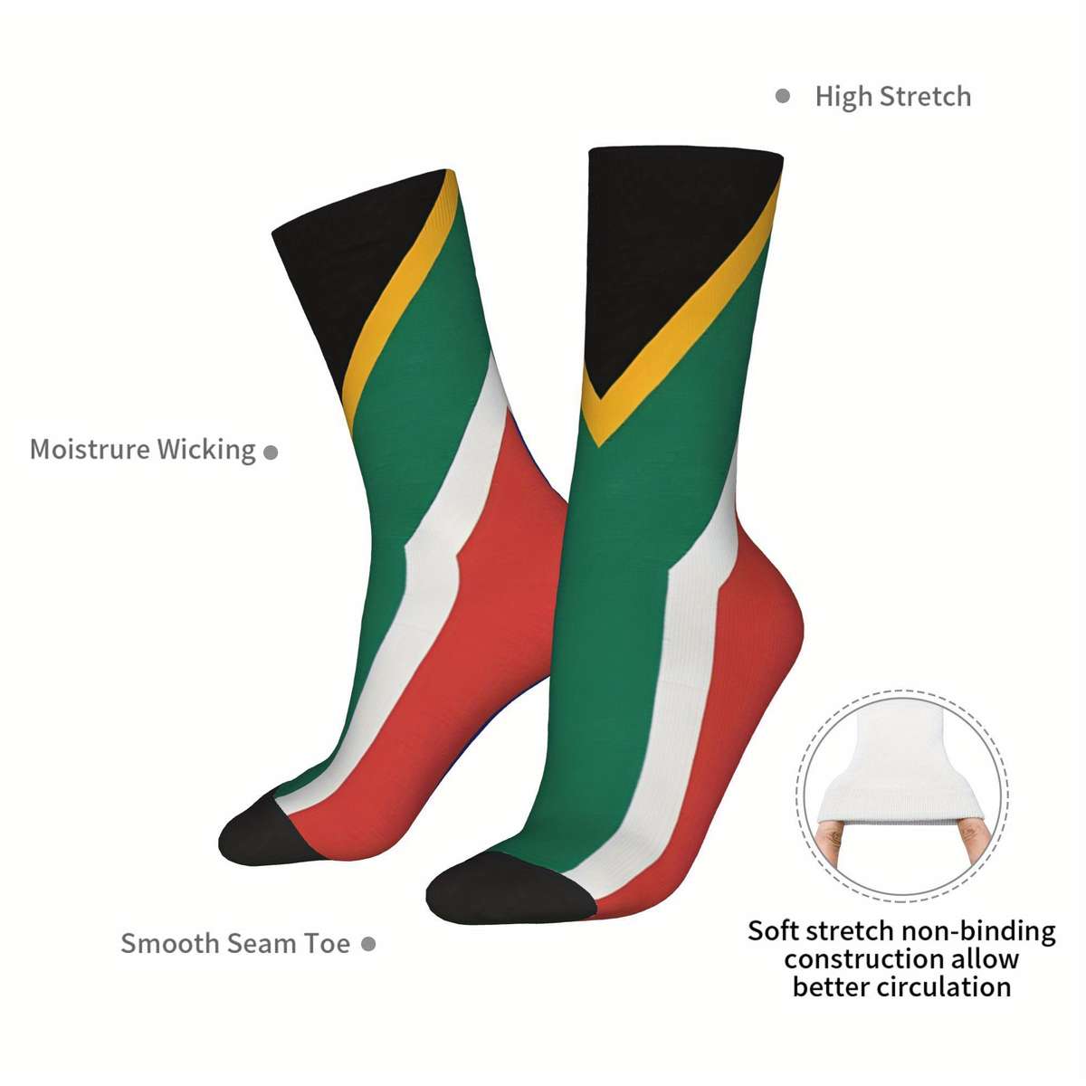 1 Pair Multicolor One Size Socks