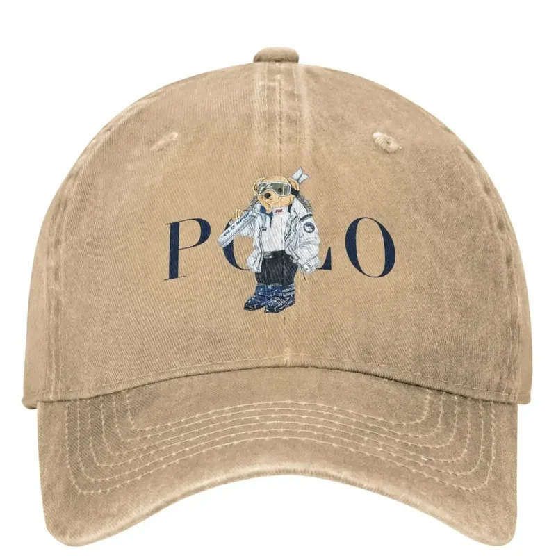 Kawaii Bear Polo Denim Baseball Cap