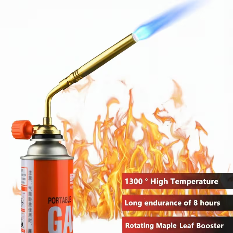Portable Gas Torch Adjustable Durable Metal Structure