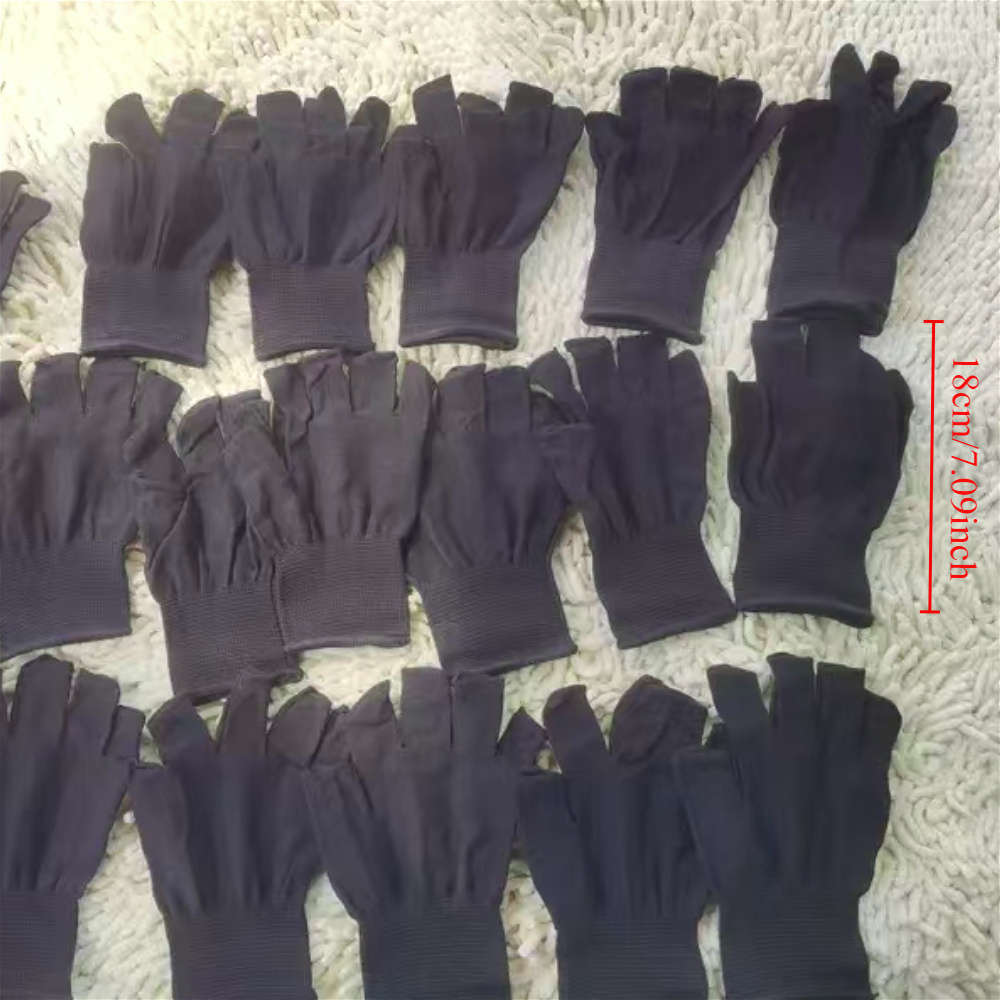 1Pair Black Multi Purpose Work Gloves