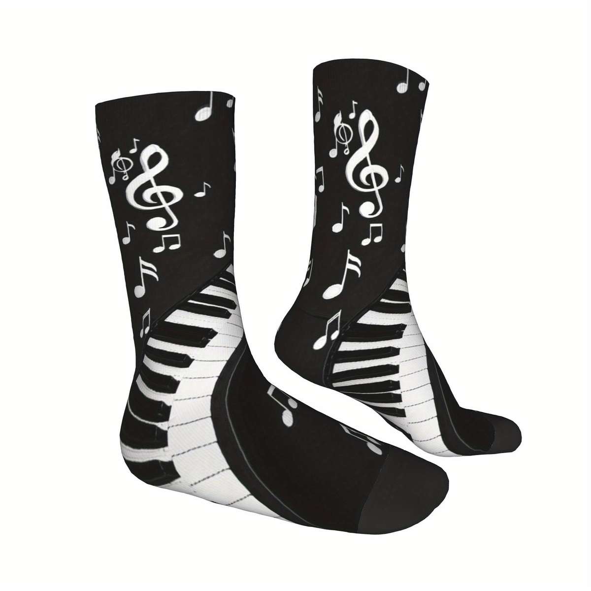 1 Pair Black One Size Socks