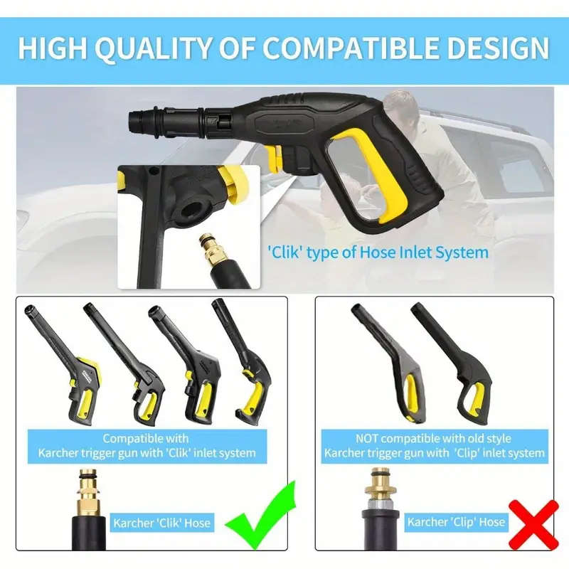 High Pressure Washer Trigger Gun Spray Gun Washer Accessory Kit for Karcher K2 K3 K4 K5 K6 K7