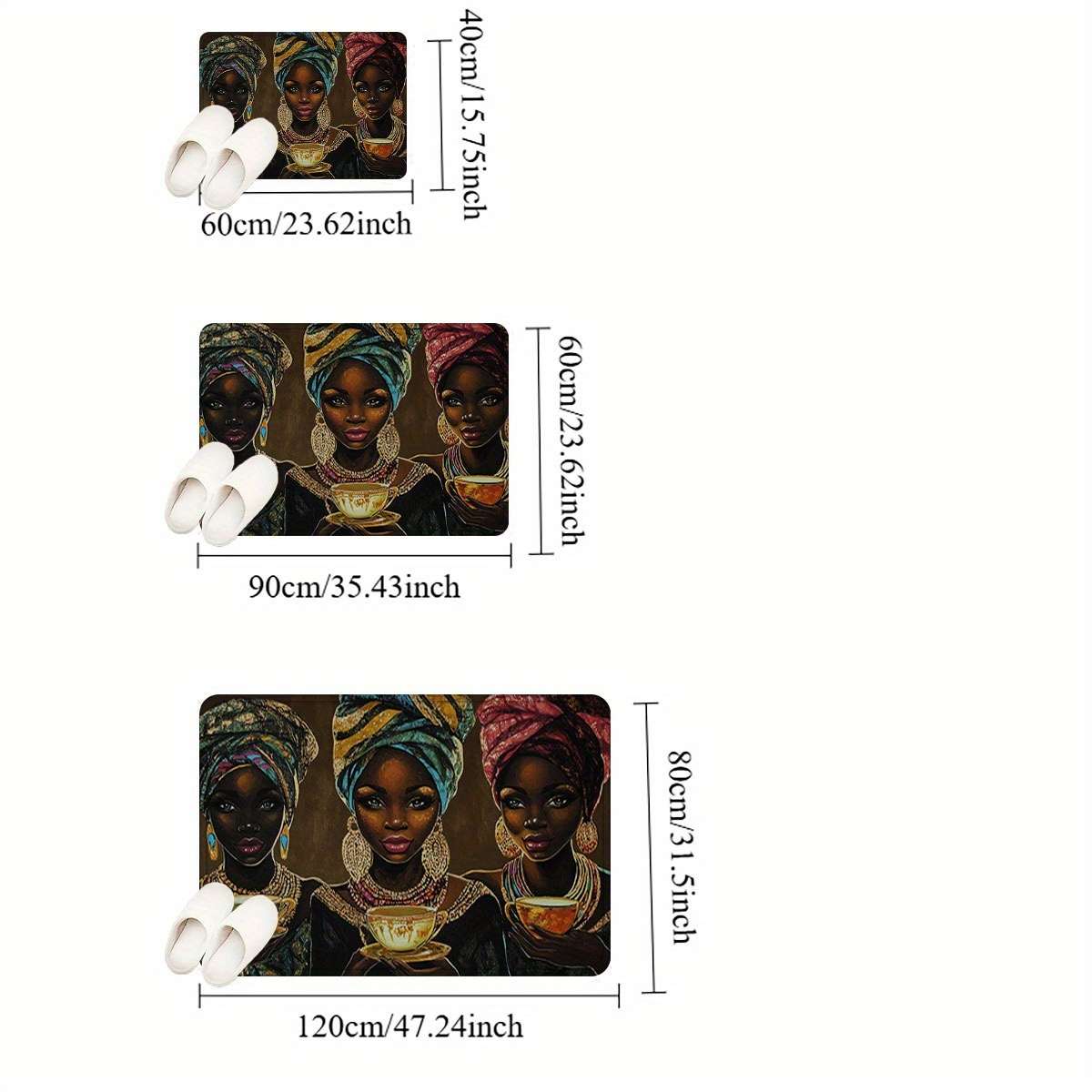 1Pc 40x60cm Floor Mat