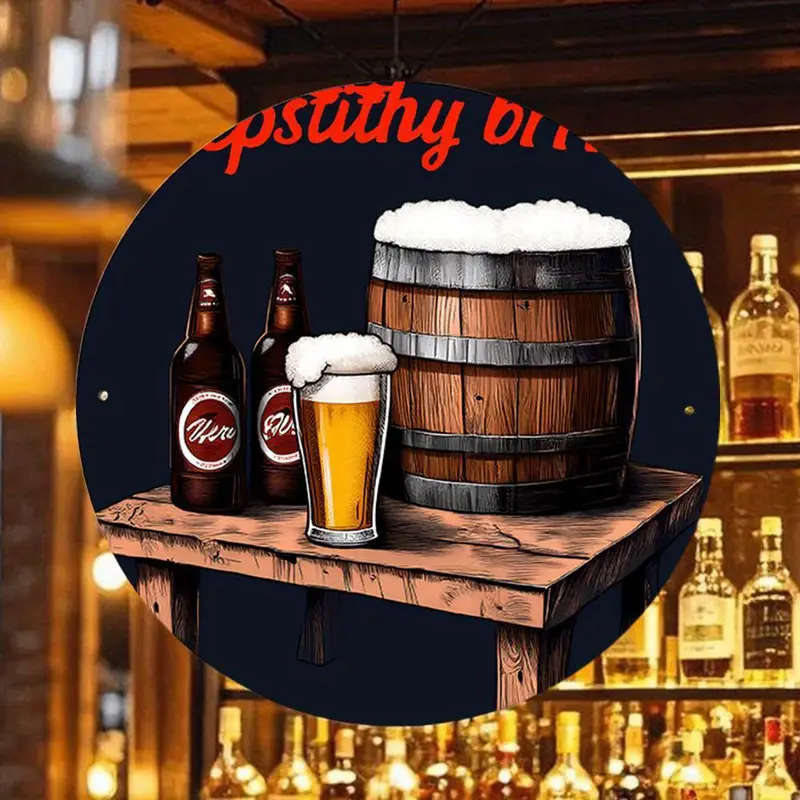 1pcs Room Decoration Vintage Wooden Barrel