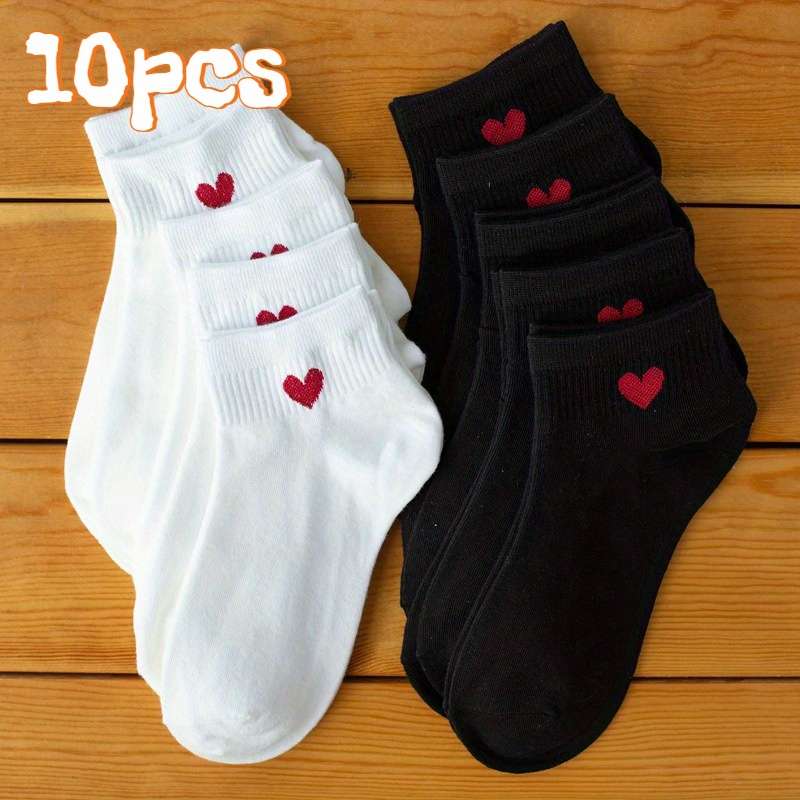 5 Pairs Black One Size High Elastic Socks