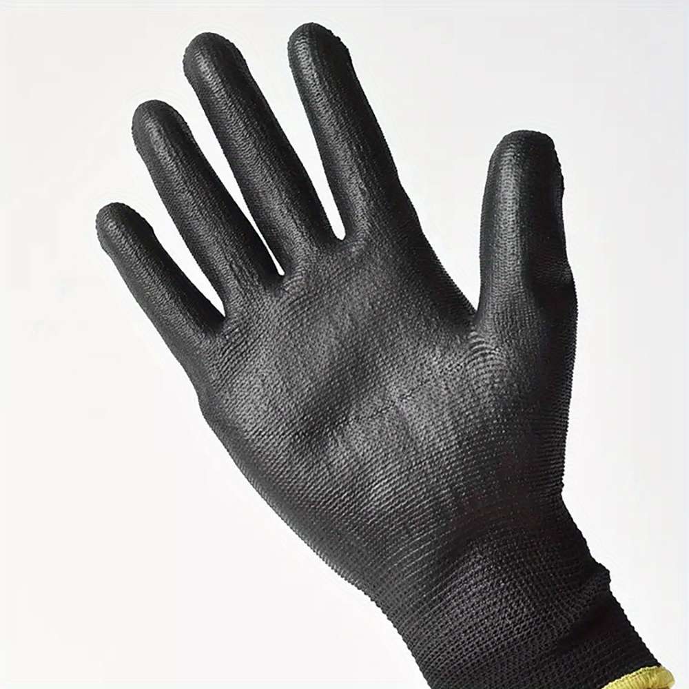 7 Pairs Black Size XL Multi Purpose Work Gloves