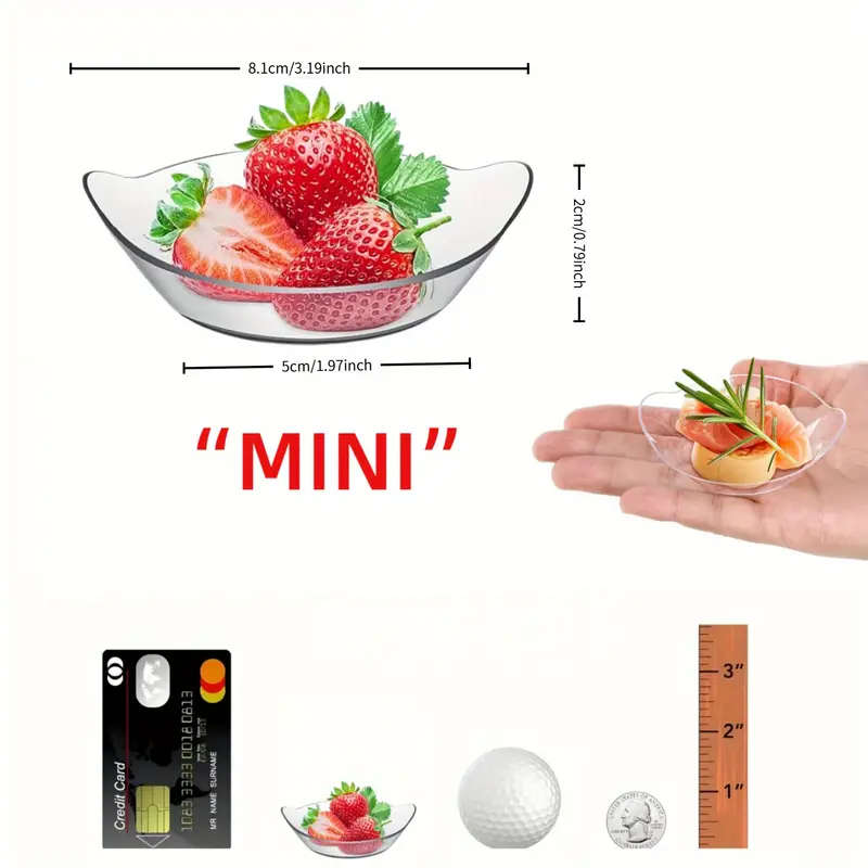 50-Piece Stackable Plastic Bowls