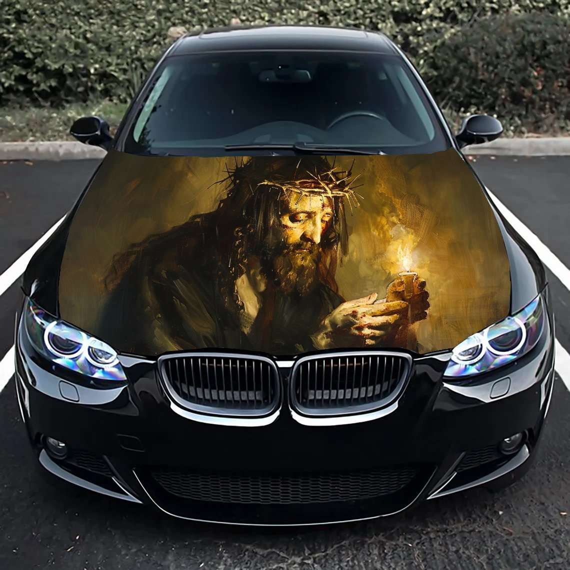 1pc Black Jesus Christian Themed Stickers