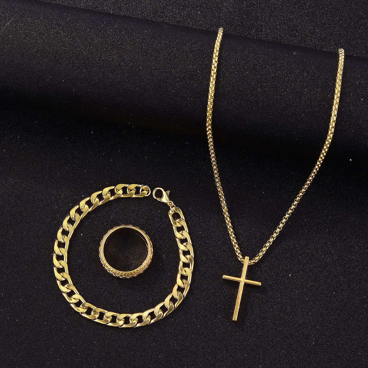 1 Piece Golden Jesus Theme Pendant