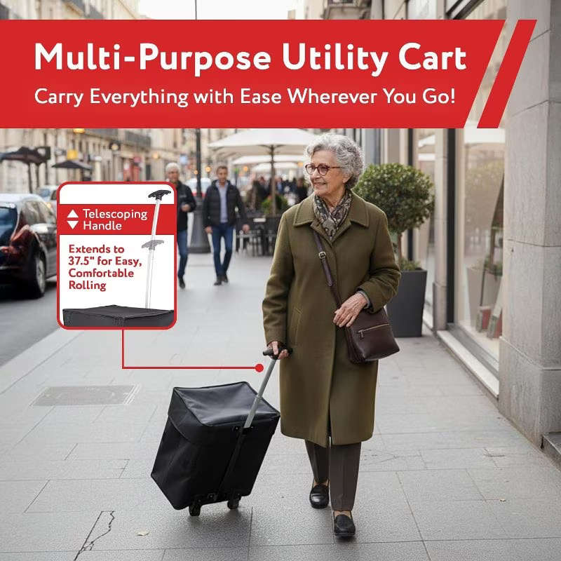 Collapsible Rolling Utility Cart