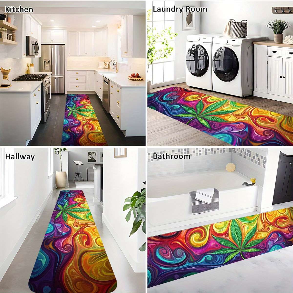 1Pc Mixed Color 24x118inch 60x300cm Floor Mat