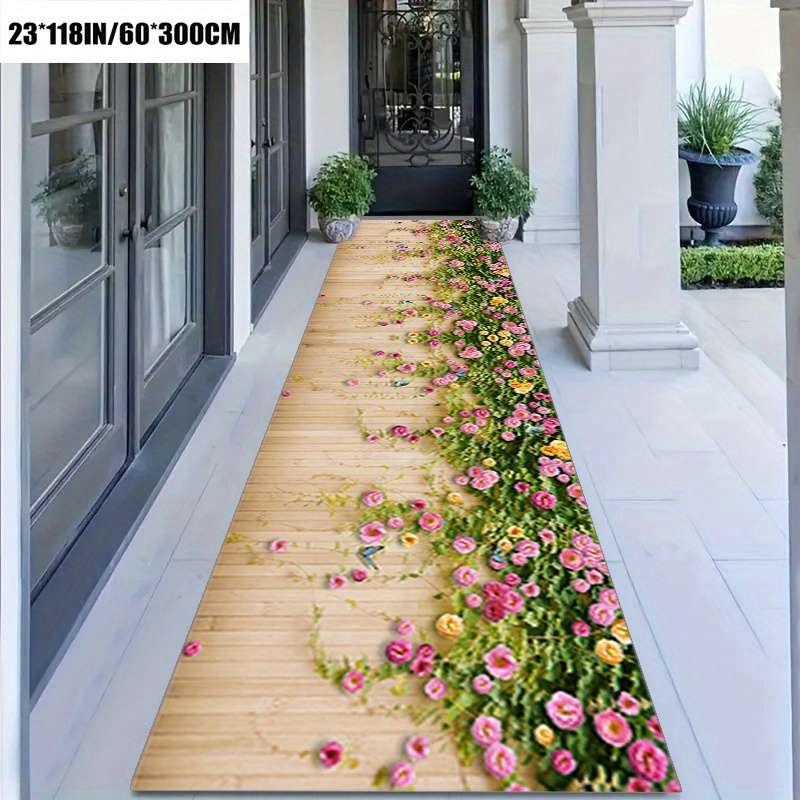 1Pc 23x118inch 60x300cm Floor Mat