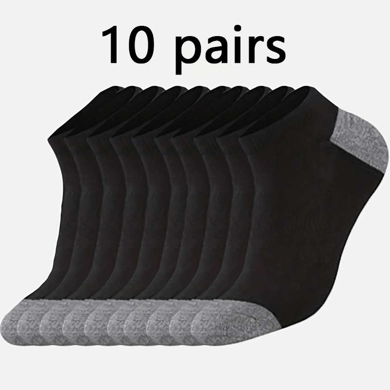 10 Pairs Gray One Size High Elastic Socks