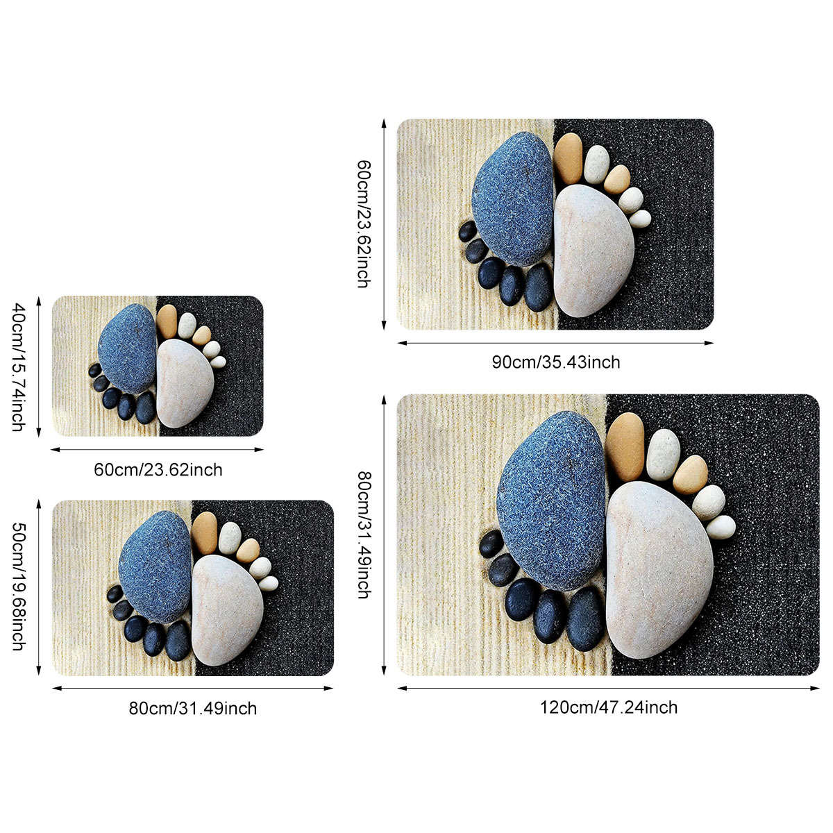 1Pc 16x24inch 40x60cm Floor Mat